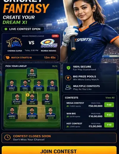 Hero11 (hero11 app) fantasy cricket & matchday visual 3